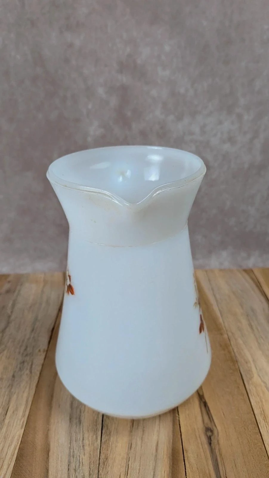 Pichet Arcopal modèle Aubépine – décor floral brun vintage 70’s – photo 4